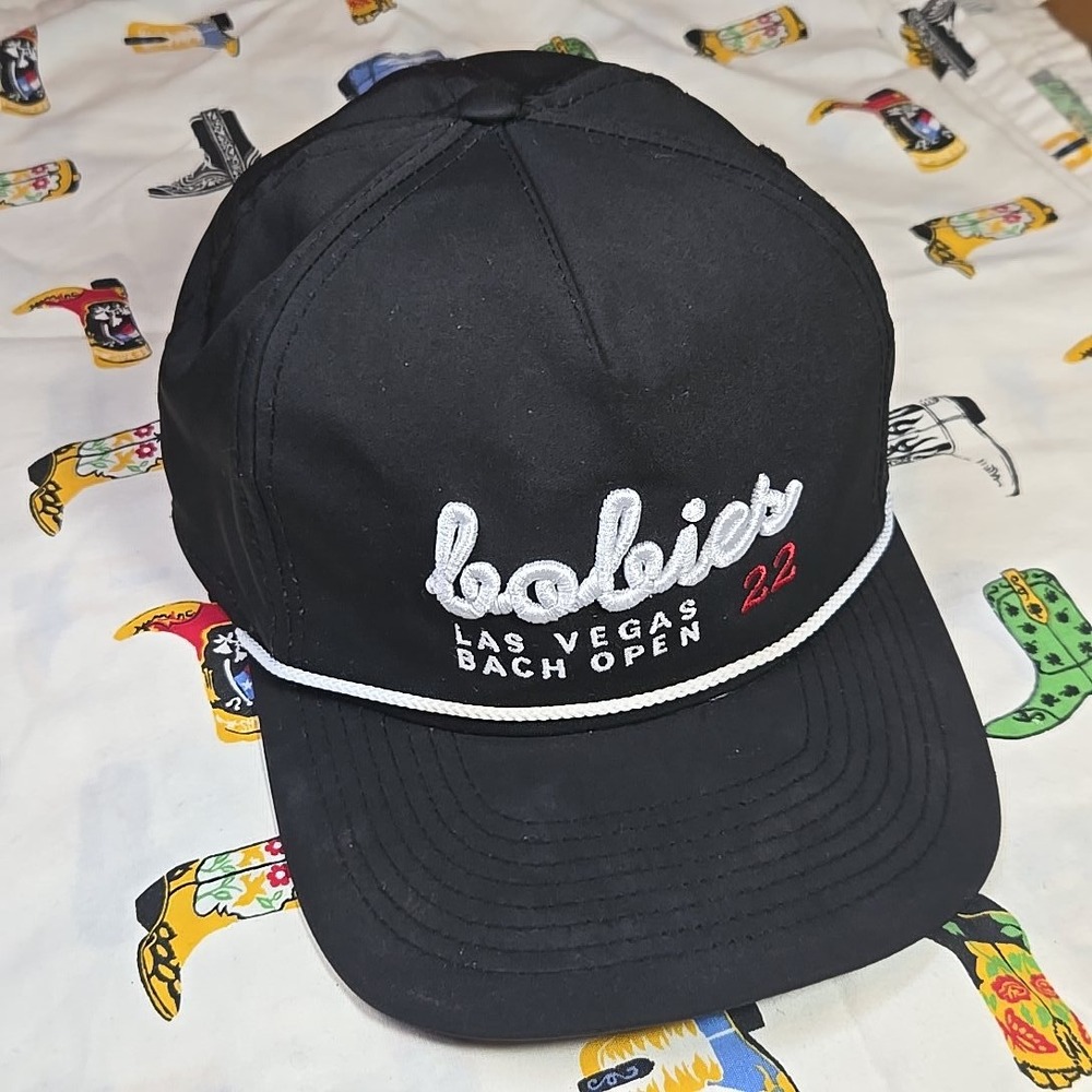 Bobies Las Vegas Bach Open 2022 Hat Imperial Golf Men's OSFA Rope Black Snapback